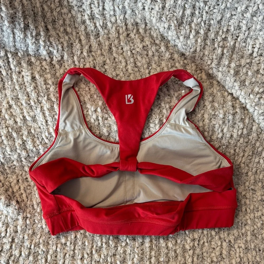 Red BuffBunny Sports Bra Top - Picture 2 of 4